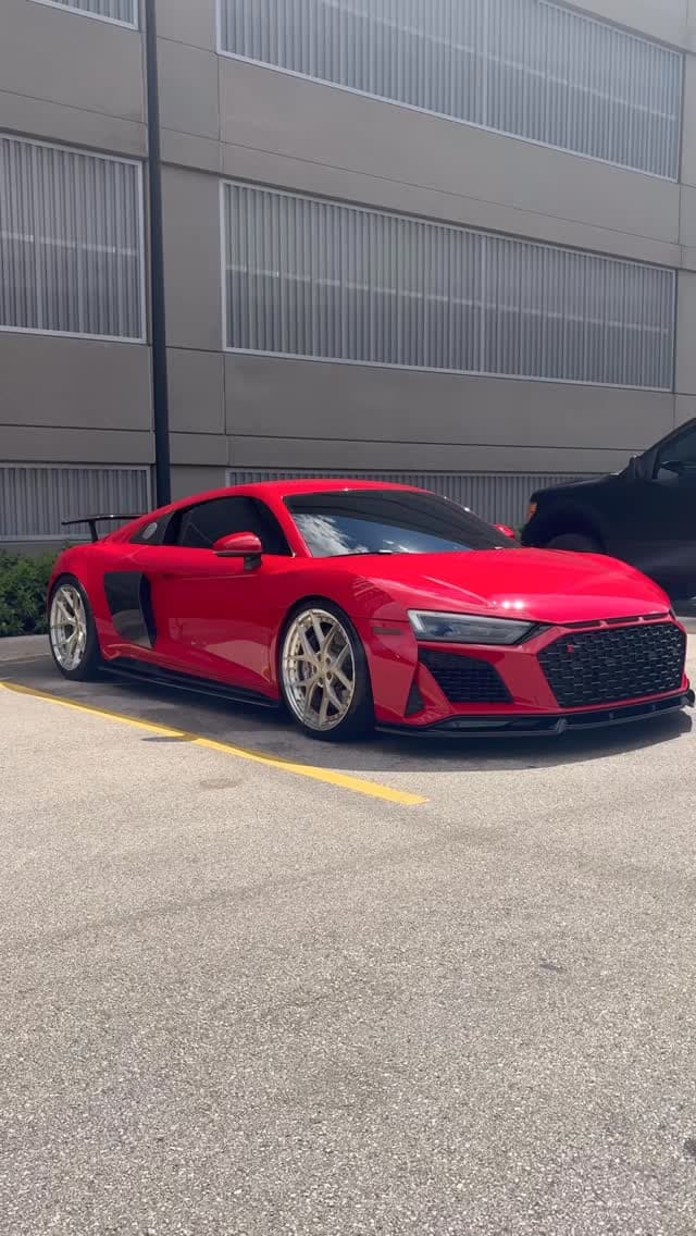 Red Audi R8 after paint correction